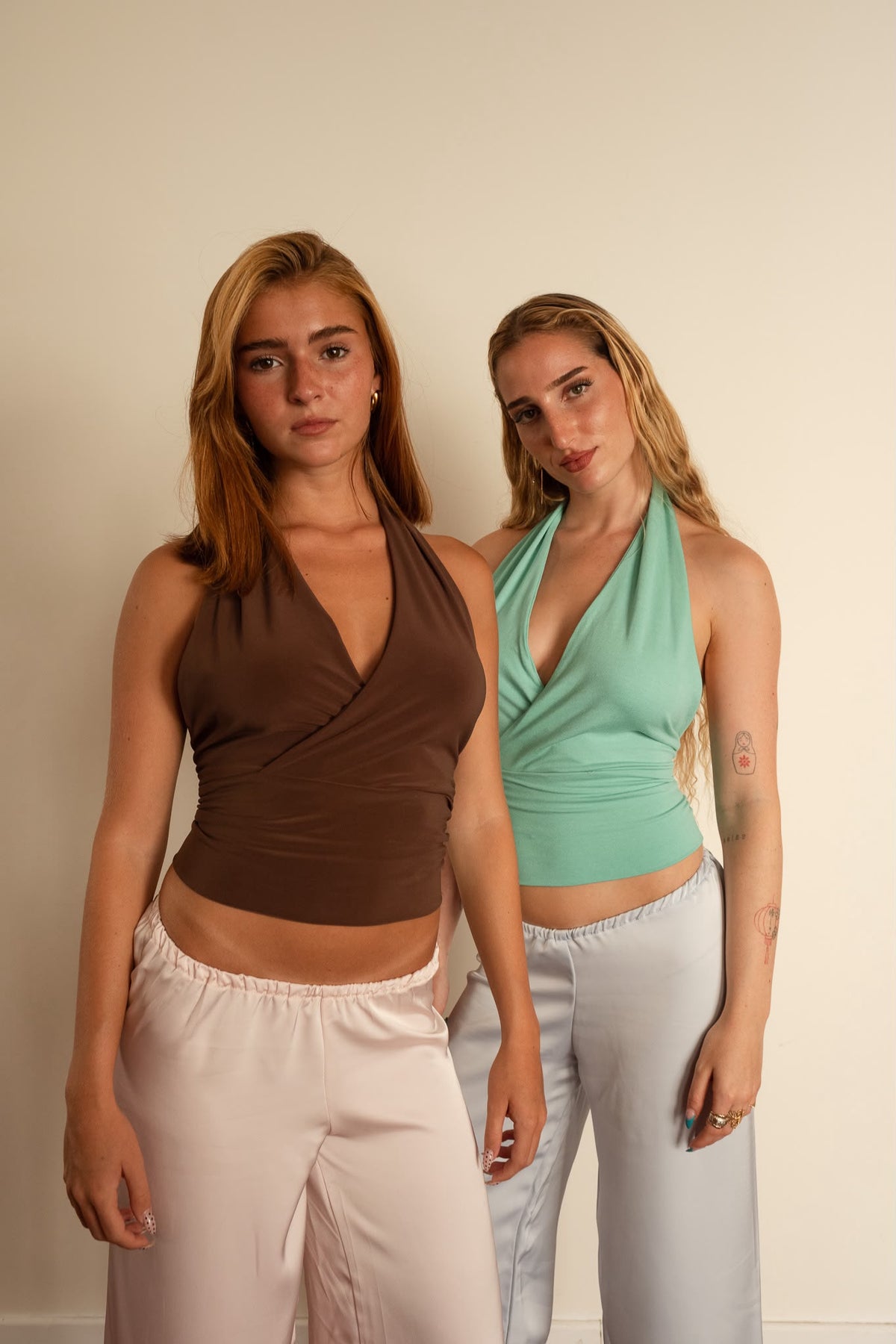 Satin pants